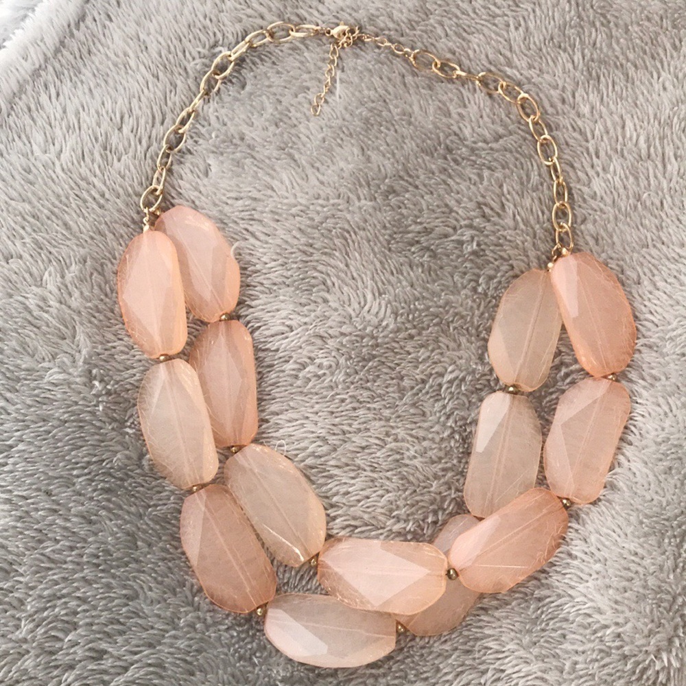 Light Pink Statement Necklace